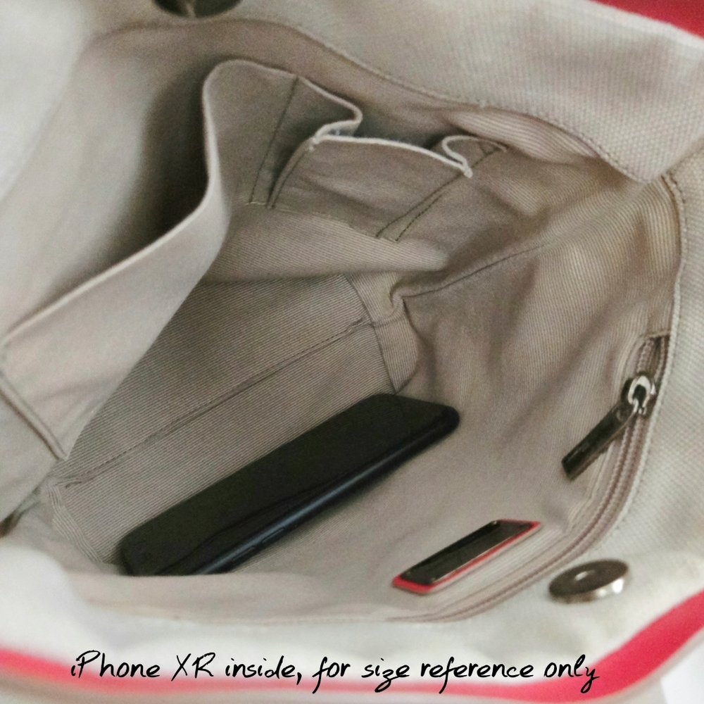Authentic SALVATORE FERRAGAMO Vara Ribbon Red‎  Canvas Tote Shoulder Bag - Picture 14 of 15